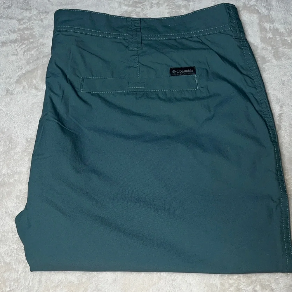 Columbia Sportswear Men’s Chino Pants Deep Sage Green Outdoor Zip Up 42 X 30 - Picture 5 of 12